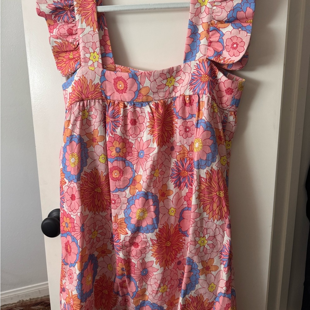 Tuckernuck Pink and Orange Floral Dress